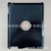 iPad2/3/4内外磨砂带卡环PC旋转素材壳 喷油素材 皮套素材
