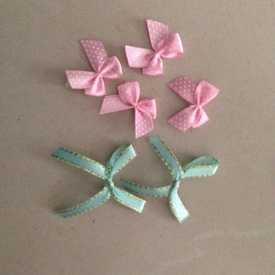 手打蝴蝶結包結線結制花燙畫 挂件定制加工綢緞蝴蝶結滌綸蝴蝶結