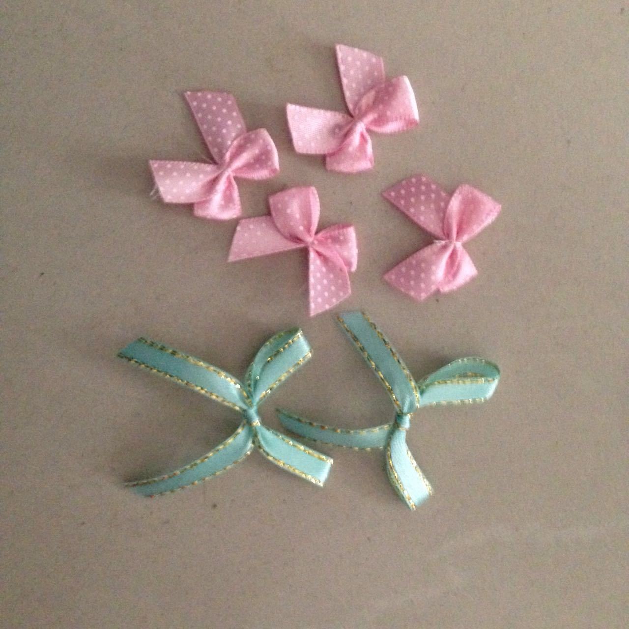 手打蝴蝶結包結線結制花燙畫 挂件定制加工綢緞蝴蝶結滌綸蝴蝶結