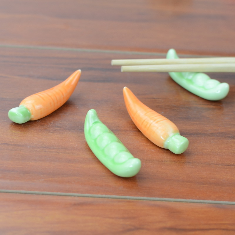 Practical Home Kitchen Tableware Vegetable Chopsticks Holder and Tray in Ceramic ZAKKA Style