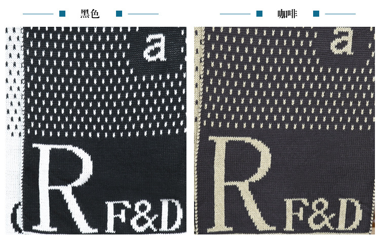 字母毛线围巾_06