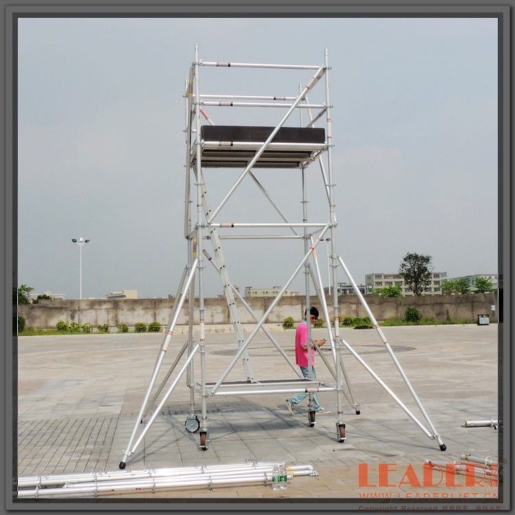 深圳东莞直销 5.5m工作移动快装铝架 GS认证铝合金工作架 包送货
