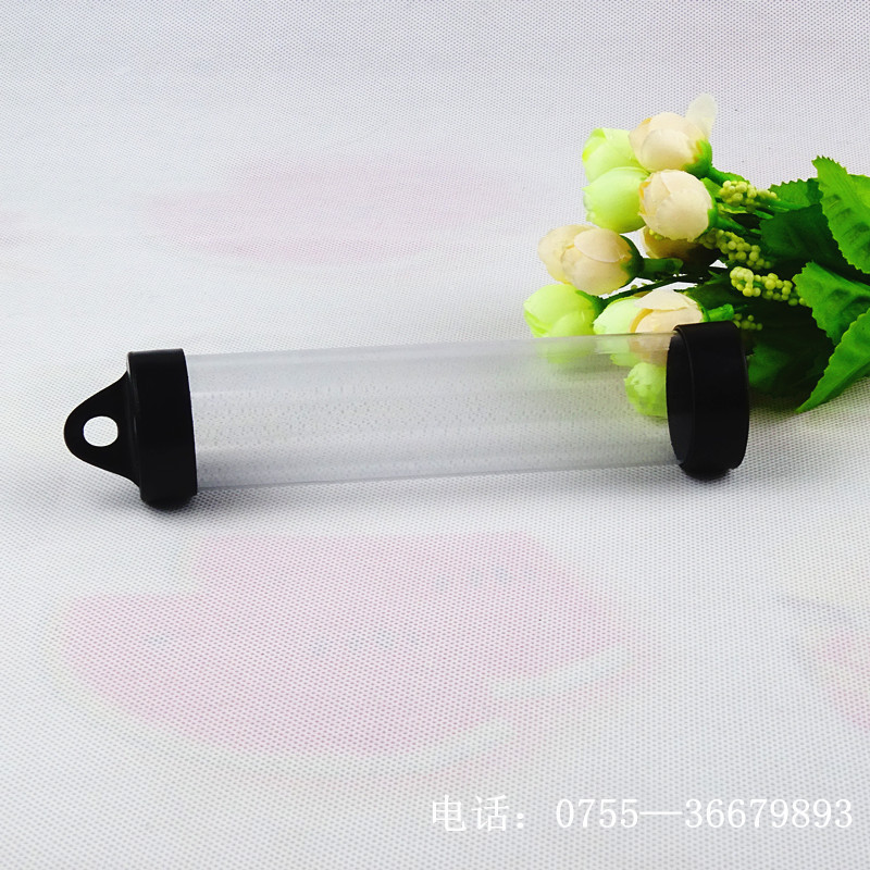 供应化妆刷包装瓶  塑料包装瓶  pet透明筒 直径35mm