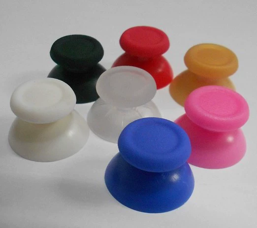 Handle with clove mushrooms, multicoloured joystick with accessories, 3D