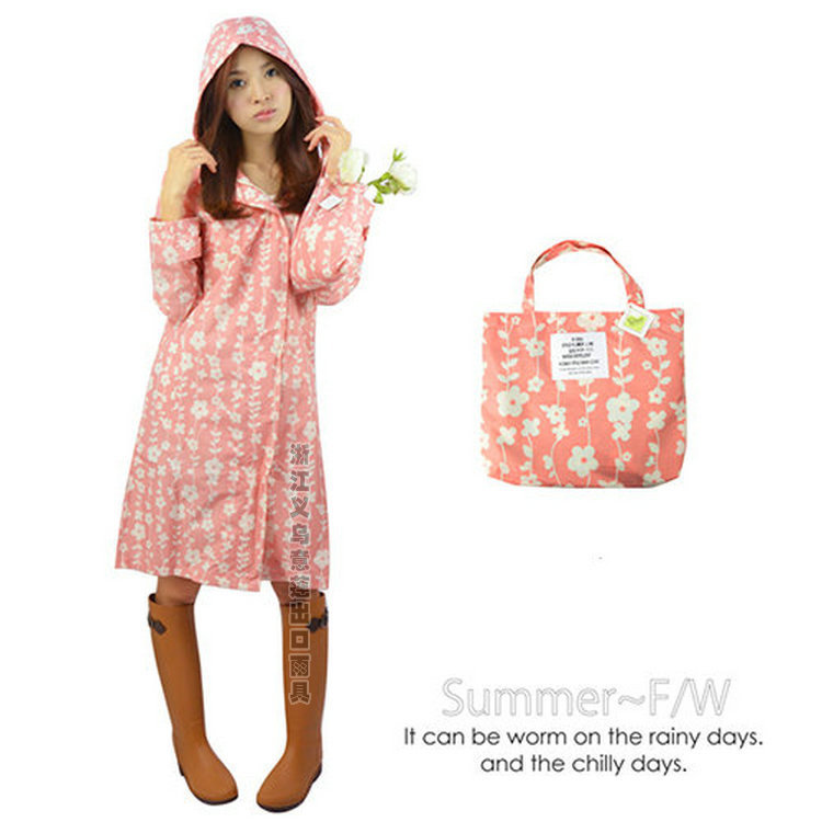 2016 Spring New Arrival 1026 Cute Korean Fashion Outdoor Personality Adult Women's Windbreaker Raincoat Poncho