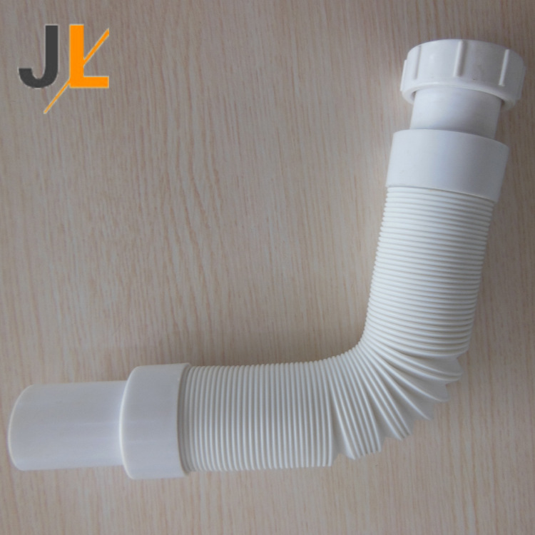 厂家直供 可伸缩塑料波纹下水管 洗手盆台盆下防臭排水管塑料软管