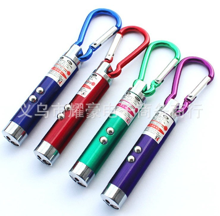 三合一迷你小手电筒 红外线激光教学灯 紫外光验钞灯 LED小手电