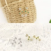 Серебряные серьги, модные кристаллы, бусины из жемчуга, аксессуар, проба 925, корейский стиль