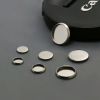 The newly listed stainless steel 8mm-30mm yuan disc palpar inverted disk DIY jewelry accessories