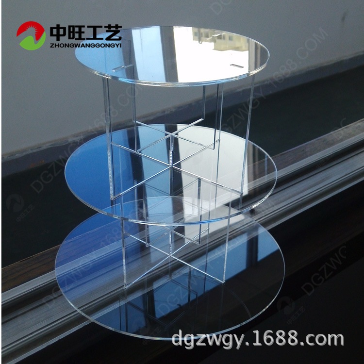 透明亚克力三层蛋糕架  可拆装水晶四层五层6层7层蛋糕展架
