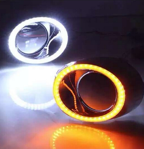 Adecuado para 14-15 Olander luz diurna modificación luz antiniebla marco Olander especial led