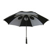 專業生産供應直杆高爾夫傘 切孔雙層布透氣防風傘 韌性纖維骨雨傘