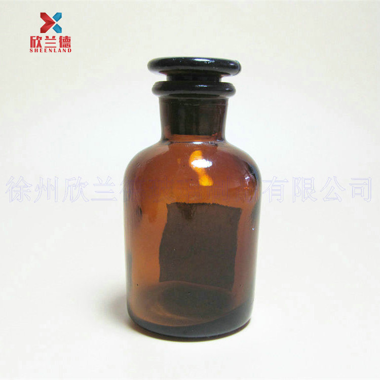 玻璃瓶厂直售 棕色试剂瓶，60ml棕色小口磨口试剂瓶，药用瓶