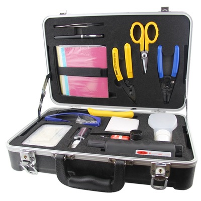 供应 光纤陶瓷插芯端面研磨工具箱 野外研磨施工套装工具箱