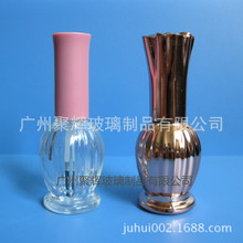 15ml南瓜形玻璃指甲油瓶 灯笼形甲油胶瓶 可电镀可喷涂颜色配盖