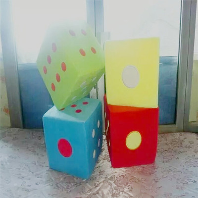 搞笑整蛊玩偶(海绵骰子)新款毛绒玩具筛子色子创意玩具幼儿园礼品|ms