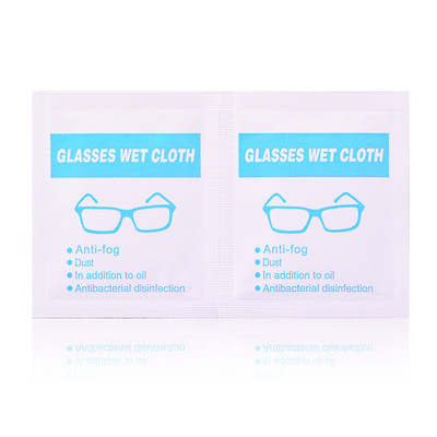 一擦即亮湿强纸 专业生产眼镜清洁湿巾片 影院一次性3D眼镜消毒片