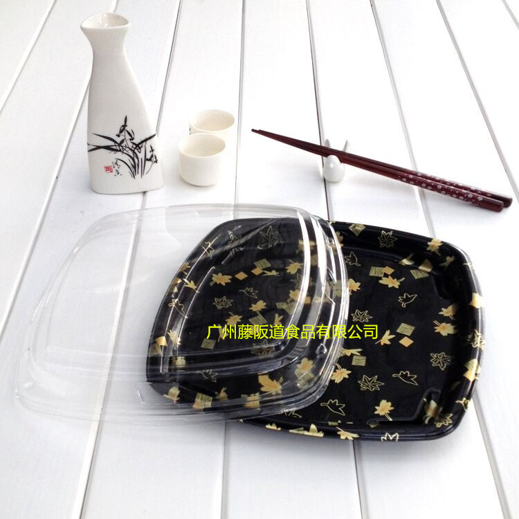 3123印花寿司盒一次性寿司盒外卖餐盒打包盒50只/包