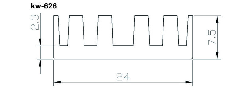 高频电源散热板 模块散热器  郑州电子散热块 铝板冲压 铝型材