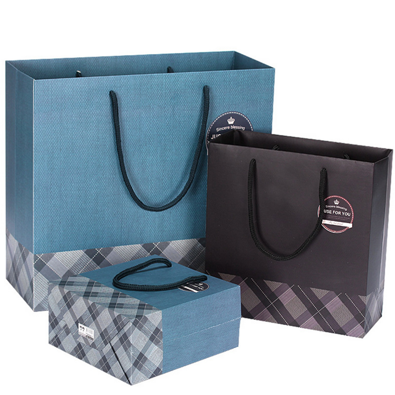 韩版精美礼袋 商务礼品袋 纸袋 手提袋 包装袋 两色可定制加LOGO