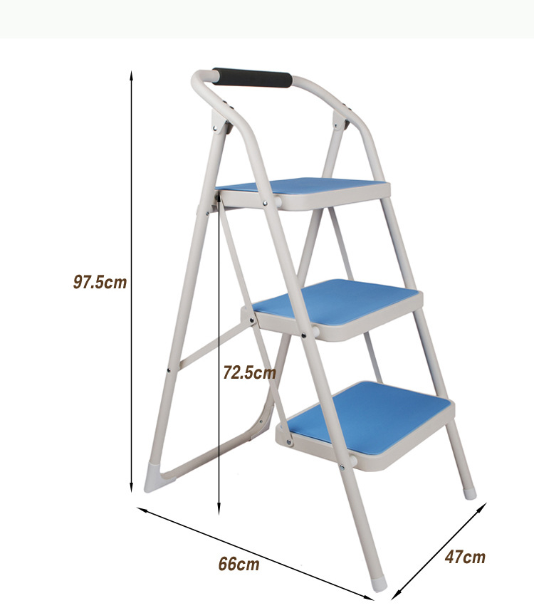 玉树家具 三层折叠梯椅 3层折叠梯子 可折叠3层|ms
