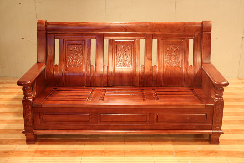 特价实木家具 客厅懒人沙发 三人单人组合沙发 苦楝实木沙发303