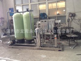 浙江温州华丰时产3吨全自动全锈钢反渗透纯净水机设备生产线