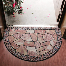 厂家直销欧式入室防滑门垫地毯 橡胶植绒地垫蹭土脚垫一件代发