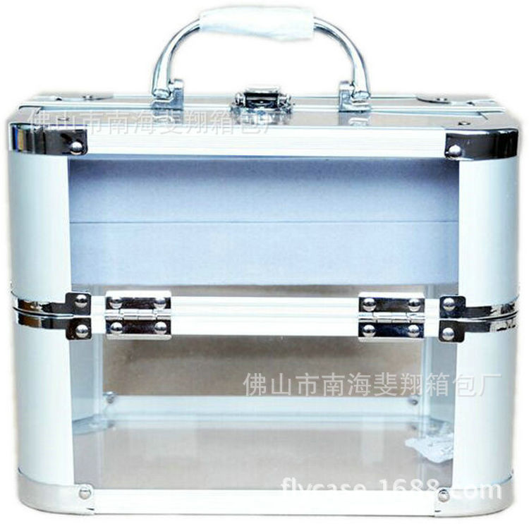 供应各类规格铝箱 亚克力箱 亚克力化妆箱 双开多层工具箱定制