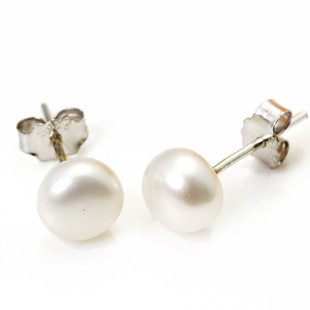 925 Pure Silver Earrings for Women - Korean Decorative Earrings, Imported Earrings with Natural Freshwater Pearls, Same Style Earrings - Korean Version