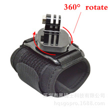 适用于gopro11手腕带360度旋转万向手臂手腕带 小蚁相机运动相机