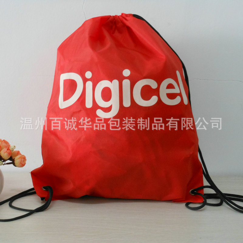 牛津布束口袋 涤纶束口袋210D牛津布背包袋 拉绳双肩包涤纶收纳袋