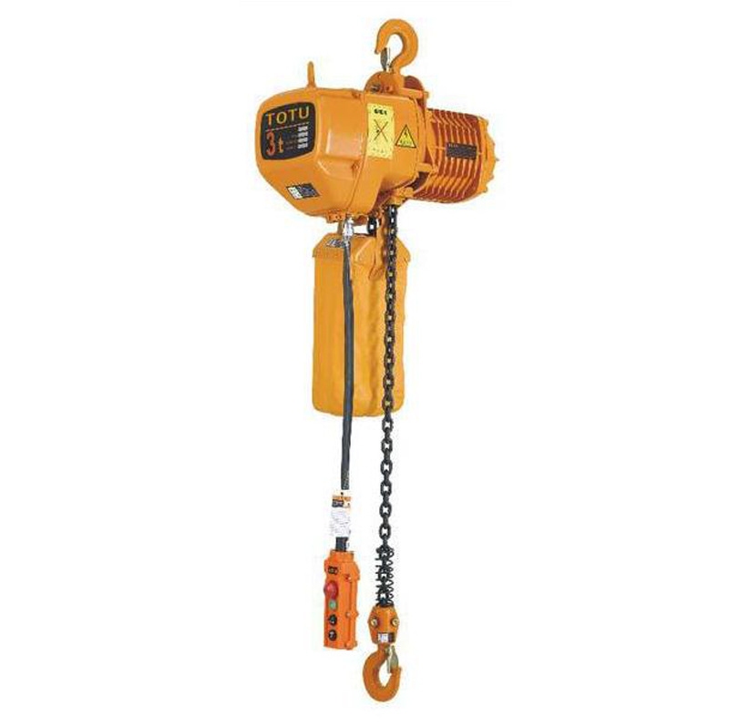 环链电动葫芦|单链条电动葫芦|固定挂钩式电动葫芦 双链 3吨*4米