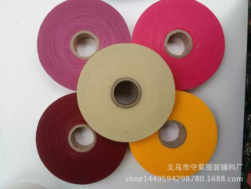 全涤上浆彩色包边布