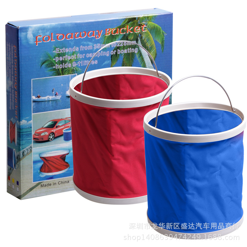 automobile Portable bucket Car bucket Car Folding bucket Fishing bucket