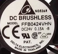 FFB0424VHN-B Delta DC风扇24V DC FAN 40X40X28 MM正品