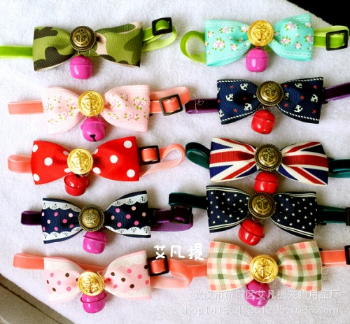 В наличии оптом многоцветная галстук-бабочка Поддержка выбор цвета ПЭТ галстук-бабочка собака галстук-бабочка Bell 682