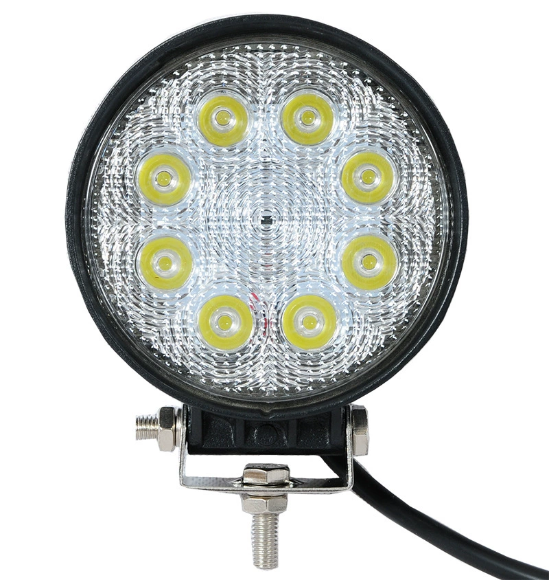 LED-рабочий внедорожник, огни, круглые фары, 24W, 12В, 24В