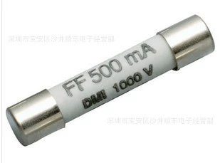 Универсальный керамический предохранитель трубки 6*32 предохранитель трубки FF 500mA 1000V