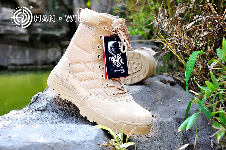 Bottes militaires en cuir - amortissement - Ref 1397345 Image 7