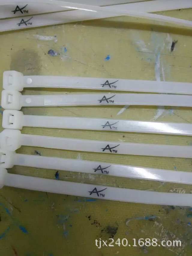 供应 新光牌印字尼龙扎带 印客户商标 5*370