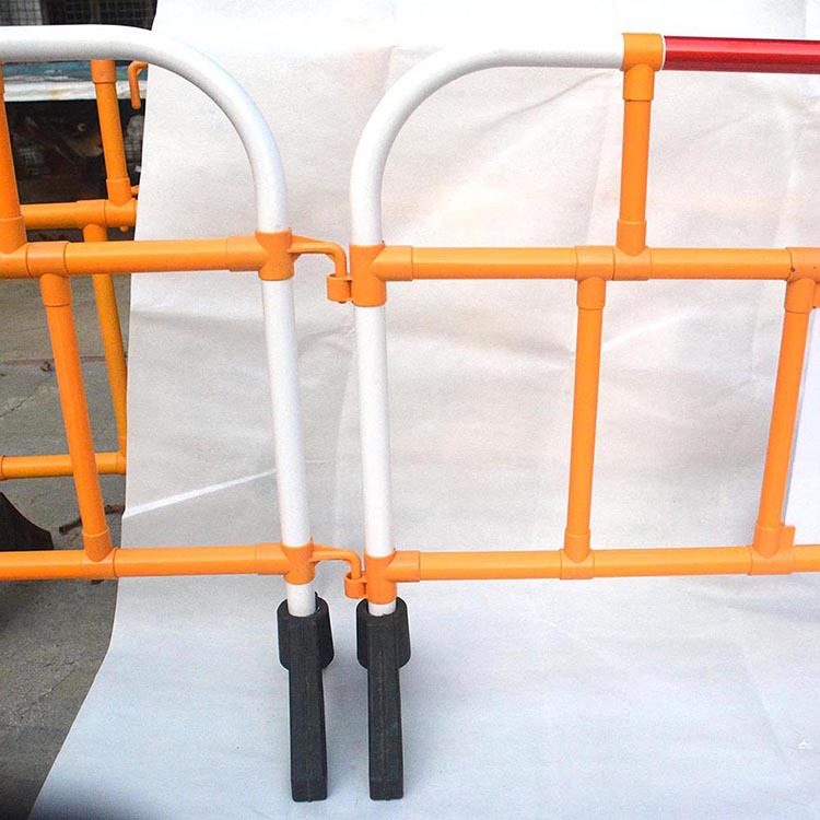 2米加长PVC活动塑料护栏交通移动围栏道路隔离护栏施工警示护栏