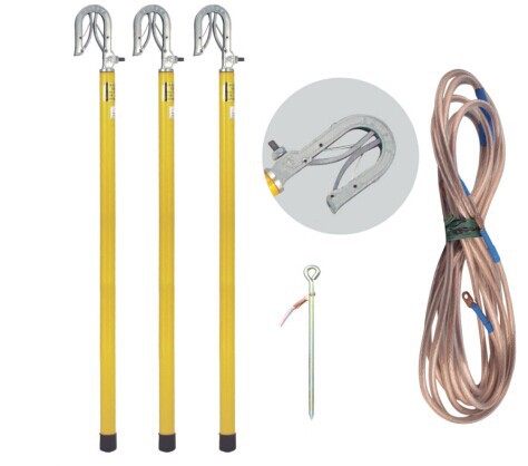 户外小双舌高压接地棒 10KV接地线 J T-1201T