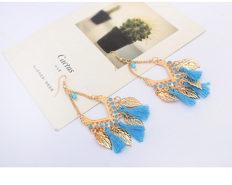 Tassel Earrings - Red