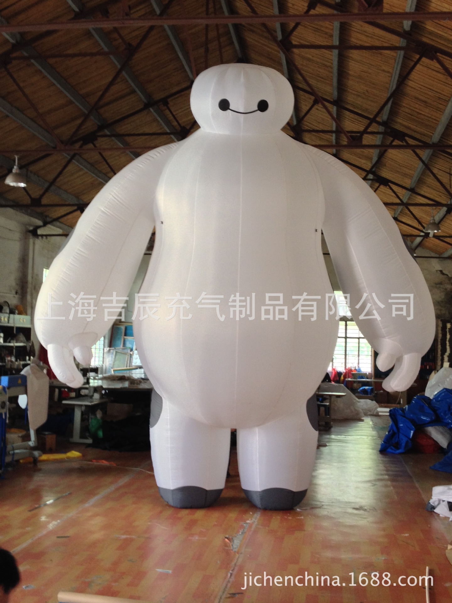 陆战队充气大白气模 白胖子卡通人 行走卡通气模厂家批发