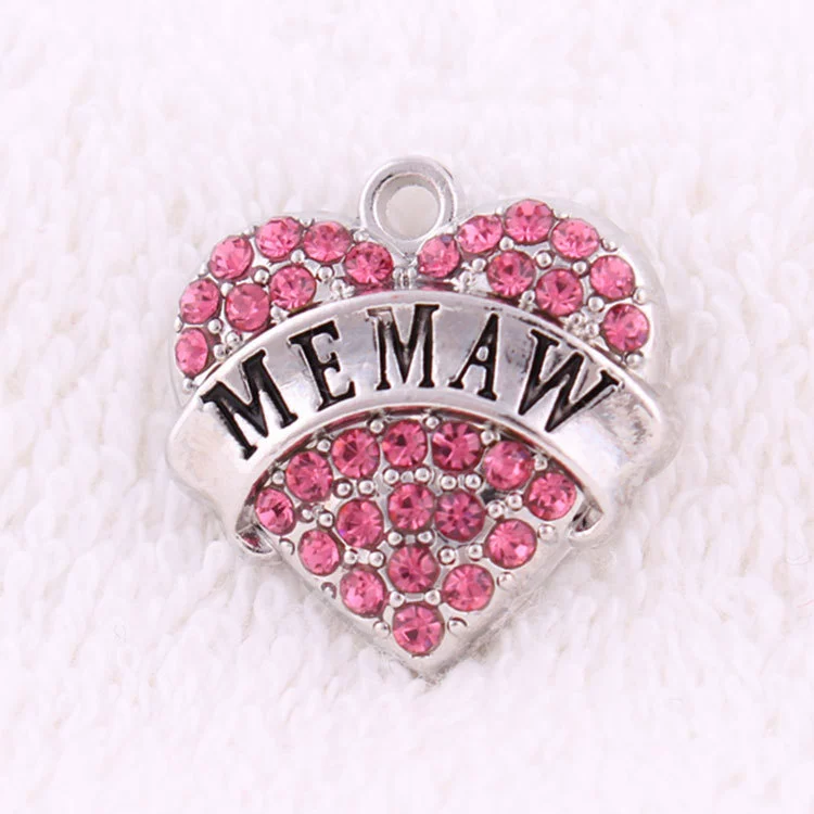 Любовь MEMAW сплав инкрустированная алмазная подвеска