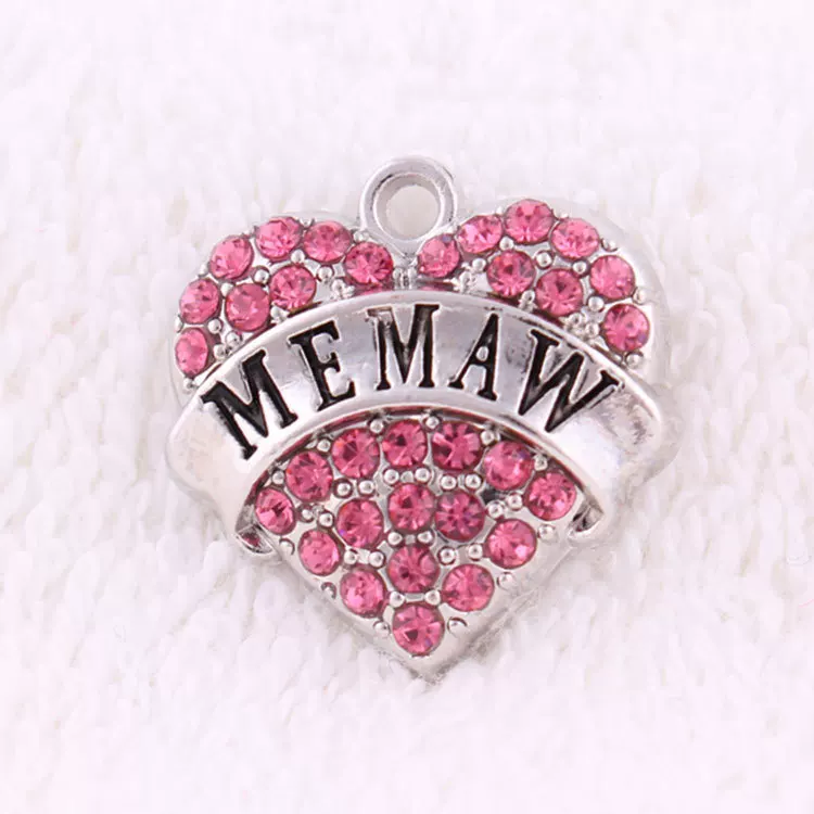 Любовь MEMAW сплав инкрустированная алмазная подвеска