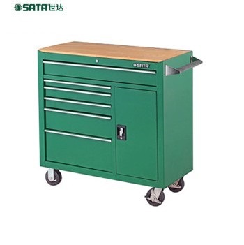 世达工具车五金SATA8抽屉柜形移动工具车多功能维修零件车  95109