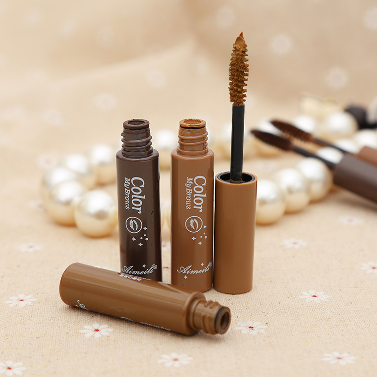 quality goods the republic of korea Modern Korea Speed three-dimensional Dye eyebrow cream waterproof Lock Color Eyebrow cream With a pen Eyebrow brush wholesale