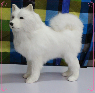 simulation animal Husky Samoyed Dogs A birthday present gift family Decoration simulation Dogs